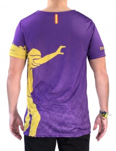 Camiseta Costalero Manga Corta Morada y Oro Sky 2