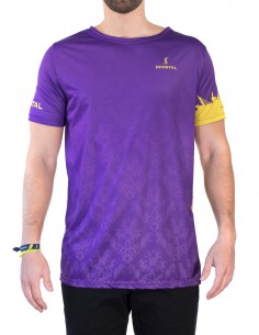 Camiseta Costalero Manga Corta Morada y Oro Sky