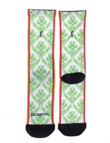 Calcetines Costalero Blanco y Verde Sky