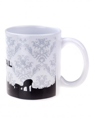 Taza Cofrade Blanca y Negra Sky